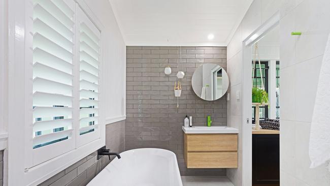 The bathroom after renovation. Picture: Foxtel