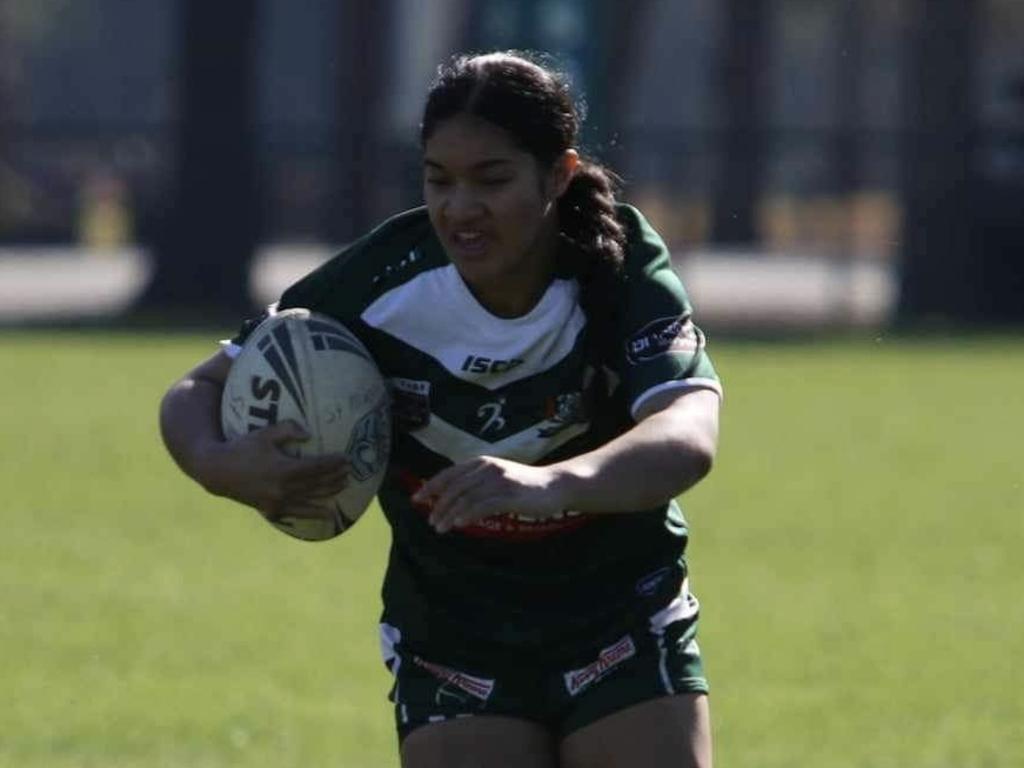 Julie Notise playing for local club St Marys. Picture: St Marys Rugby League