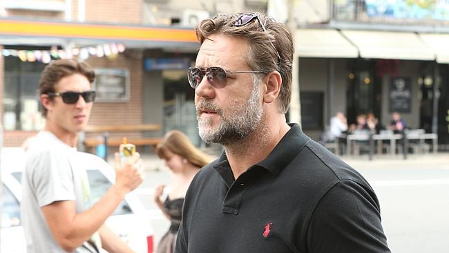 Russell Crowe was told the news in a Woolloomooloo restaurant yesterday morning.