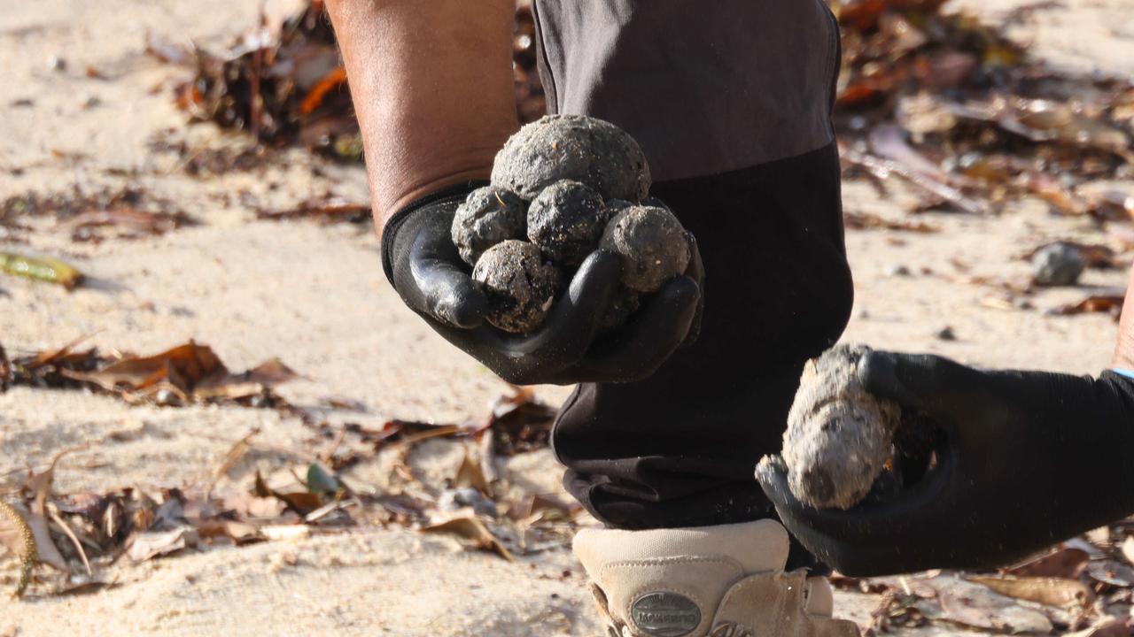 Update after mysterious beach balls found