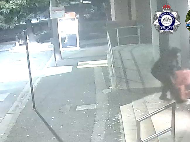 Video has been released of the moment the Adass Israel Synagogue  was set alight Picture: VicPol