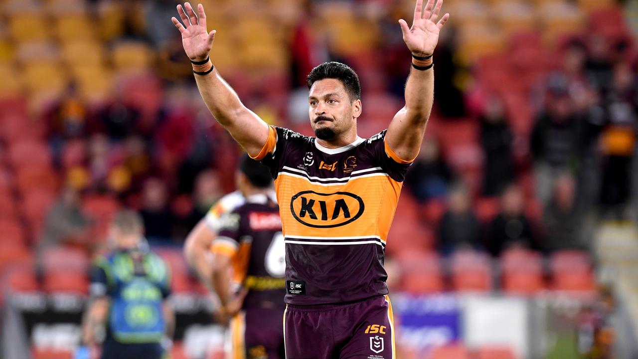 Brisbane captain Alex Glenn acknowledged supporters after yet another defeat.