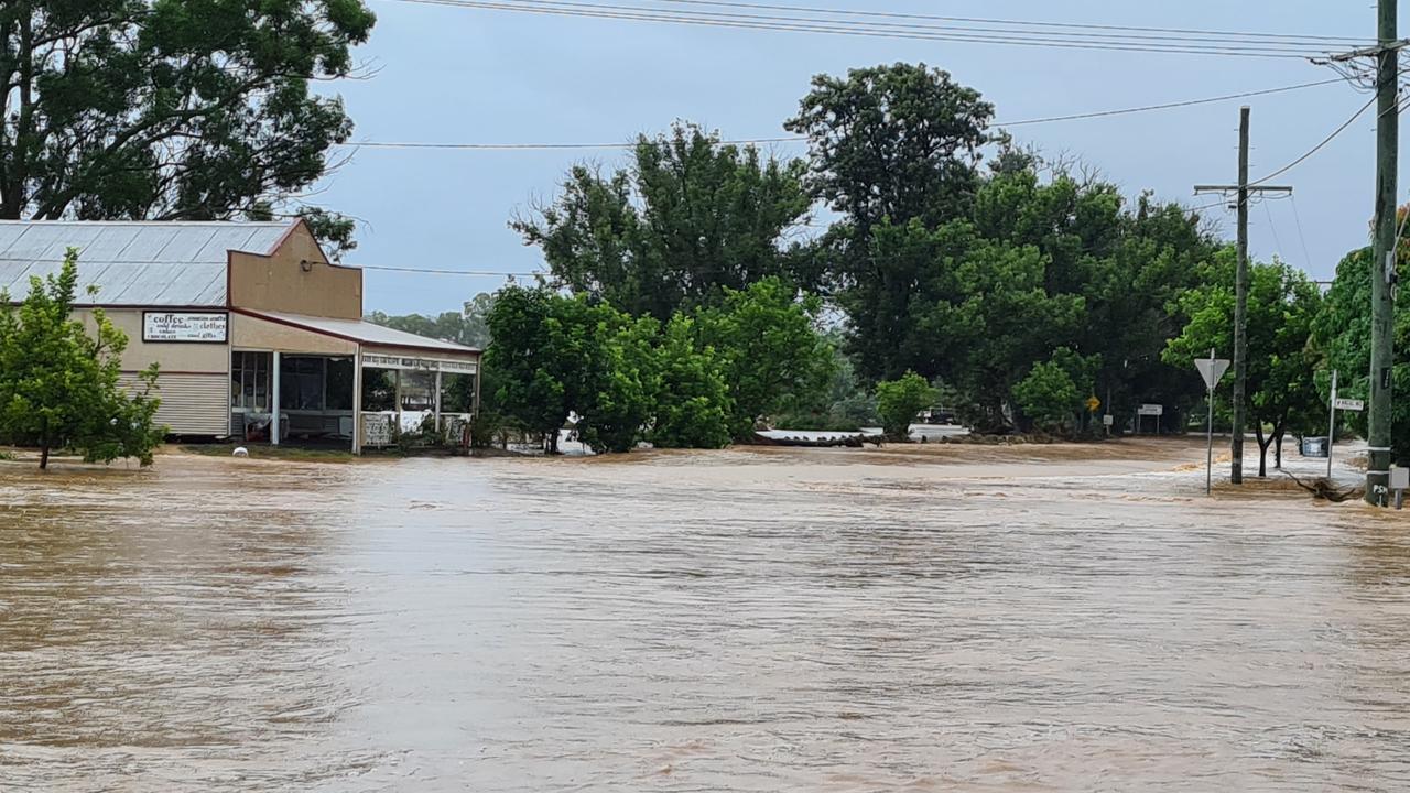 Grantham in flood, Saturday, February 26, 2022. Picture: Megan Masters