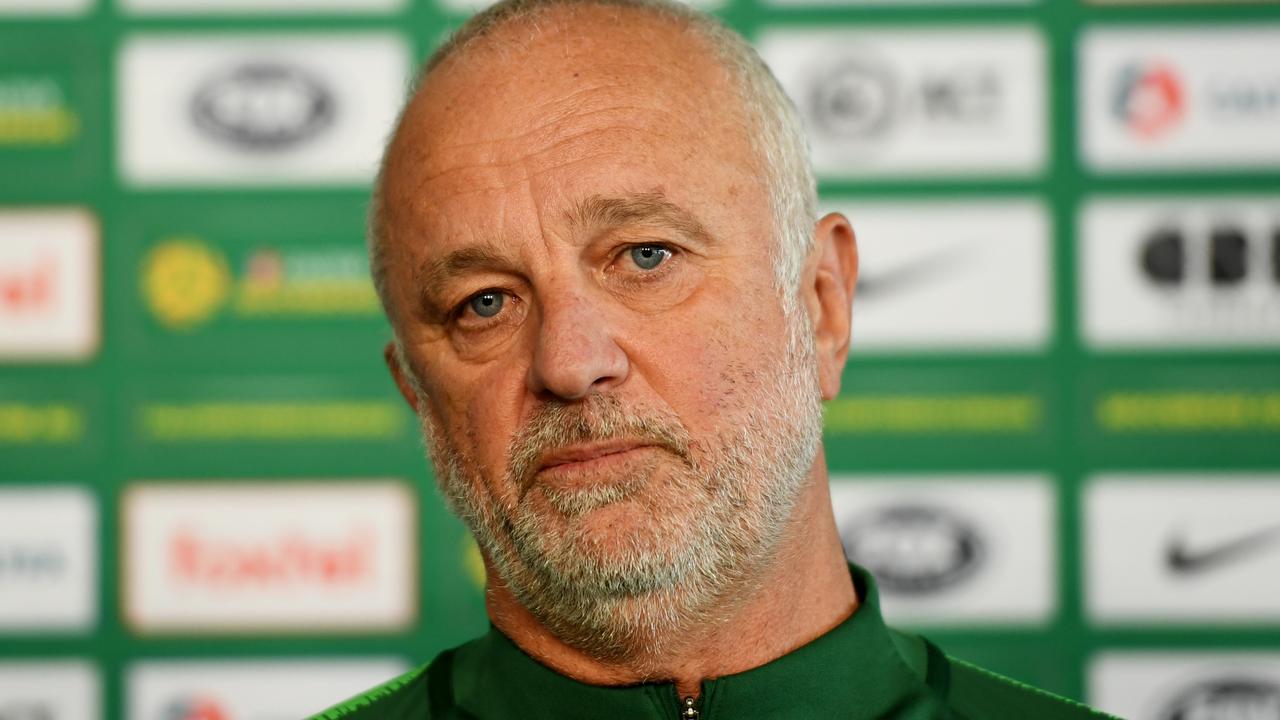 Socceroos coach Graham Arnold has guided the team through a difficult year-long revamp. (Photo by Tracey Nearmy/Getty Images)
