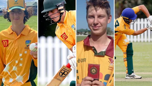 Best country cricketers from championship winning team who took home the 2023/24 Bradman Cup are readying to show up their city rivals from the AW Green Shield comp this Sunday. From left: Cudgen's Harry Kershler, Dorrigo's Taylor Gilbert, Dorrigo's Jamison Dawes, and Lismore's Kai Dalli.