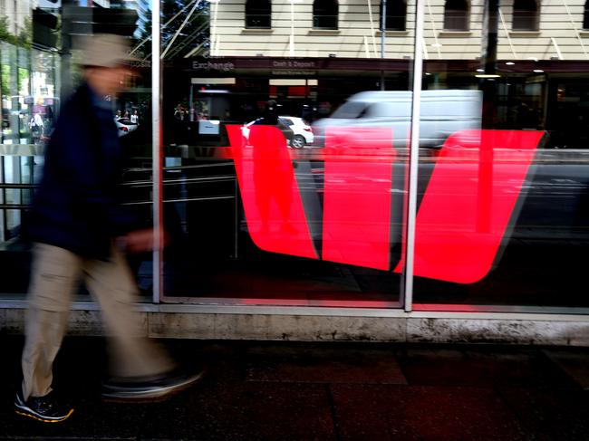 Westpac branch on King William St in Adelaide, Monday, February 18, 2019. (AAP Image/Kelly Barnes) NO ARCHIVING