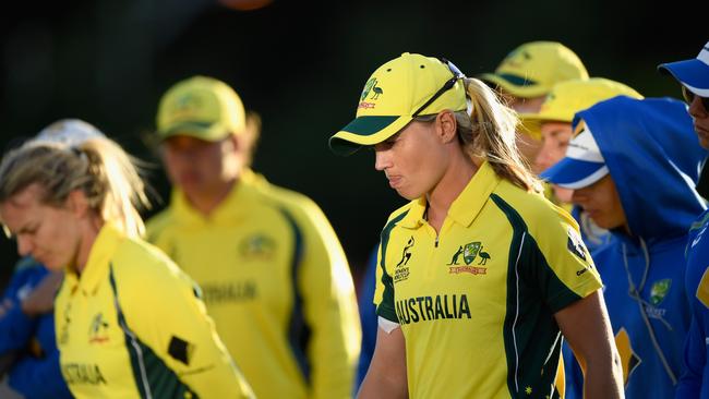 Australia’s players come to terms with their loss in the 2017 World Cup semi-final.