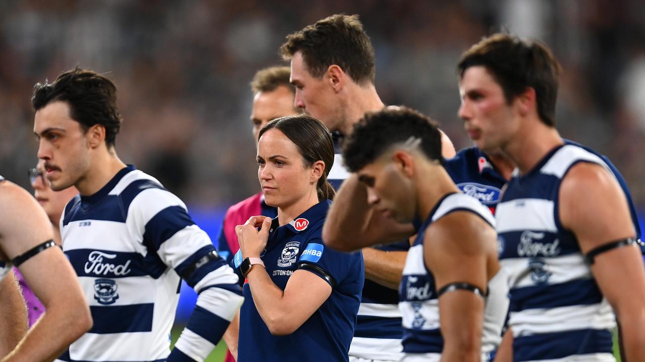 Daisy Pearce in her role for the Cats. (Photo by Quinn Rooney/Getty Images)