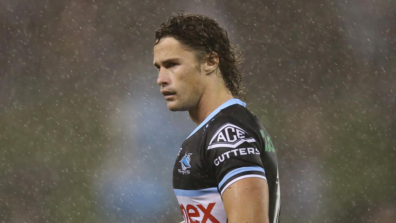 Nicho Hynes was outstanding for the Sharks. Picture: Jason McCawley/Getty Images