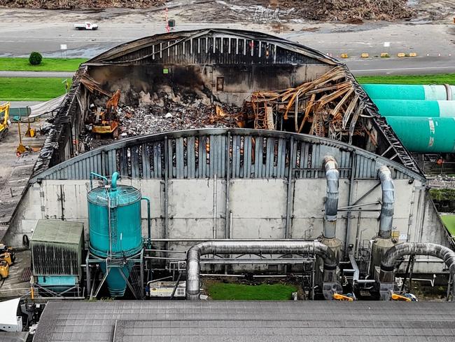 Cairns Regional Council's Portsmith transfer station will reopen to the public on Thursday, February 6. The tip has been closed to the public following a large fire at the facility's Bedminster Advanced resource Recovery System on January 23, shutting down the facility. The fire site has largely been cleared, but the damage to the steel structure of the building is severe. Picture: Brendan Radke