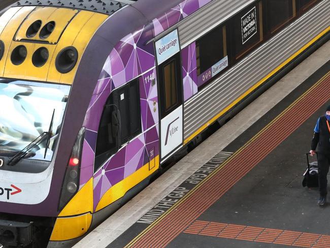 Frustrated Gippsland train passengers will have to take the bus for six weeks as the V/Line train line will close due to further track upgrades. Picture: David Crossling