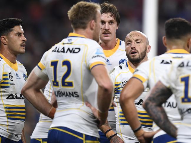 The Parramatta Eels are struggling. NRL Imagery