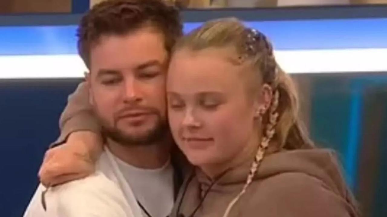 Hughes came to Siwa’s defence when fellow housemate Mickey Rourke made inappropriate comments about her sexuality. Picture: ITV