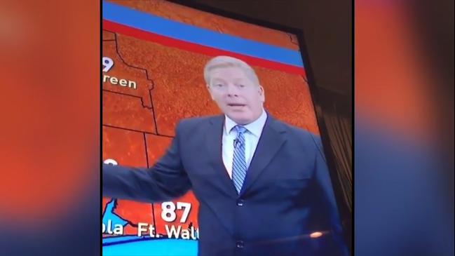 Did this well respected weatherman just fart?