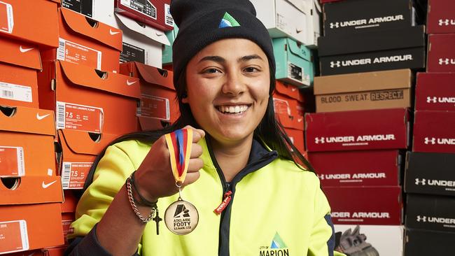 Dual women’s best and fairest Celestina Dona headlines the women’s team of the year. Picture: Matt Loxton