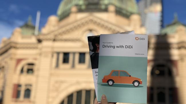 DiDi is trying to get a foothold in Melbourne with a driver recruiting blitz. Picture: Supplied