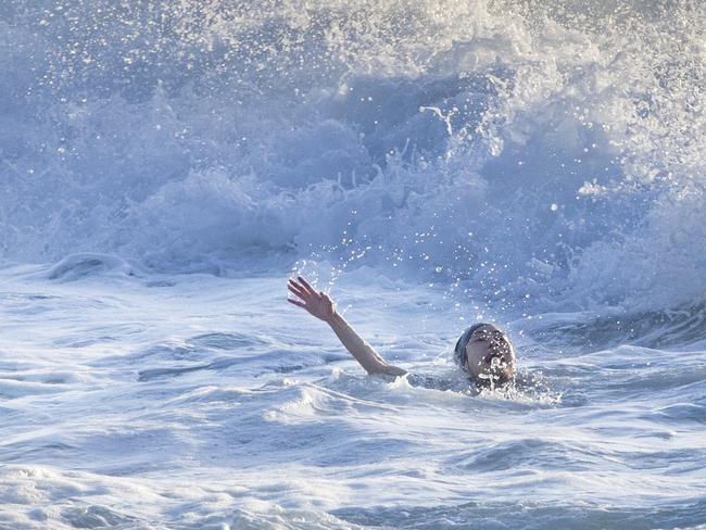 The woman had swallowed lots of water. Picture: Jenny Evans