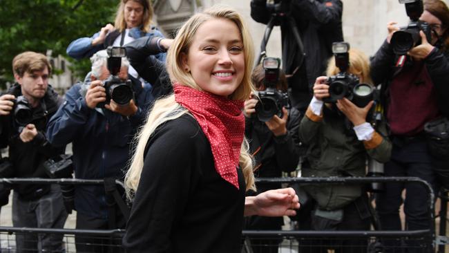 Amber Heard has a new role in an apocalyptic drama called The Stand, which imagines a world ‘in ruins due to a man-made plague’. Picture: Getty Images