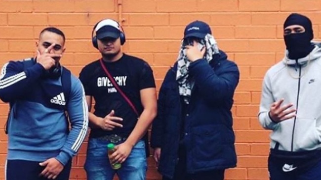 The OneFour rap group has sparked controversy over references to violence in their music. Picture: Supplied