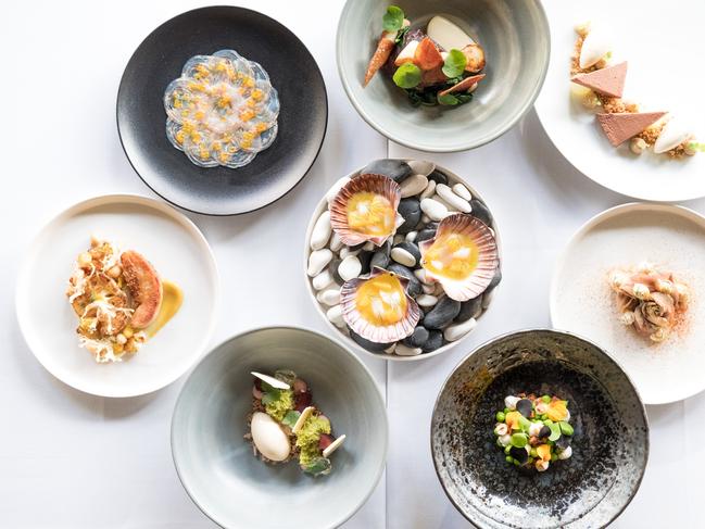 Fine dining tasting plates at Sofitel Gold Coast's room81