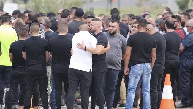 Funeral of Nabil Maghnie at Northern Memorial Park. Picture: Wayne Taylor