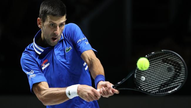 Novak Djokovic has not revealed whether he will compete at the Australian Openot. Picture: Getty Images