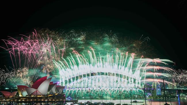 Fireworks during New Year’s Eve celebrations. Picture: Flavio Brancaleone