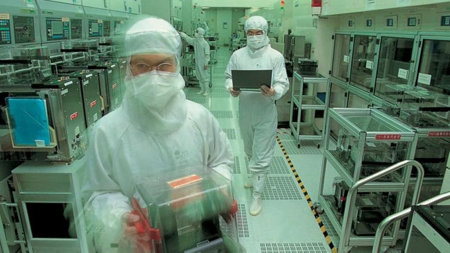 The US has ordered all American citizens working for Chinese semiconductor companies to resign, causing chaos in the industry. Picture: Taiwan Semiconductor Manufacturing Co Ltd