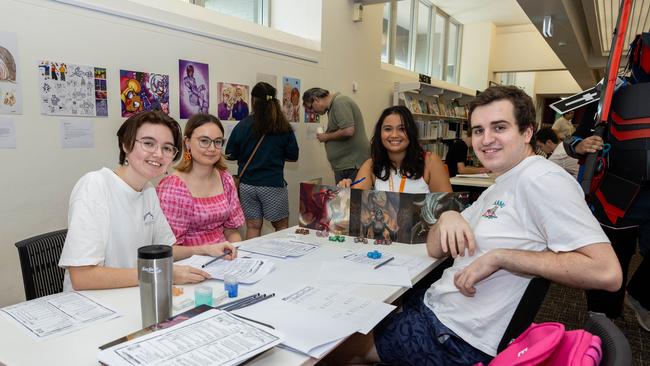 Dungeons and Dragons at the City of Darwin Geektacular event, 2025. Picture: Pema Tamang Pakhrin