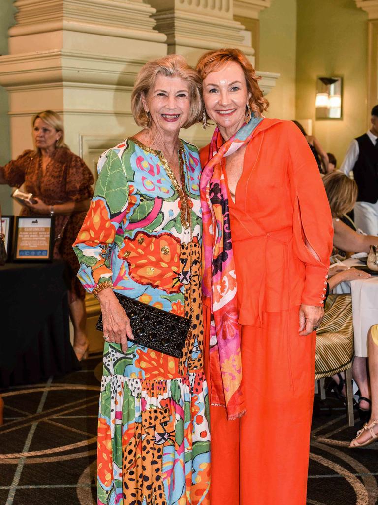 Robyn McKenzie and Margaret White at Customs House for the A Very Moët Christmas event presented by the Effervescence Luncheon Series and hosted by champagne educator Amanda Reboul. Socials: Damien Anthony Rossi Picture: Ange Costes Photography