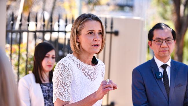 Senator Kristina Keneally confirmed on Sky News she was the politician involve in the case. Picture: NCA NewsWire / Flavio Brancaleone