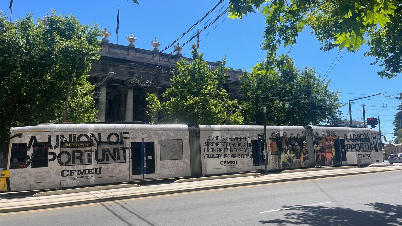 The tram was first spotted in the CBD in November last year.