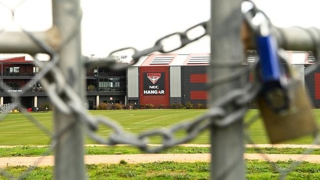 Essendon’s headquarters has been closed for cleaning. Picture: Getty Images