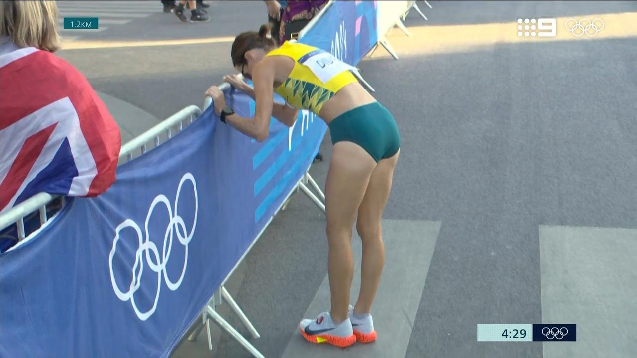 Australian marathon runner Sinead Diver pulls out of the marathon.