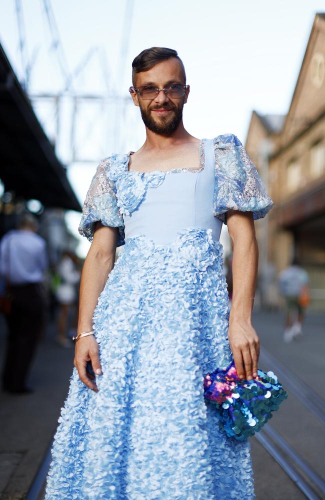 Jamie Azzopardi at Australian Fashion Week 2025 at Carriageworks in Everleigh. Picture: Jonathan Ng
