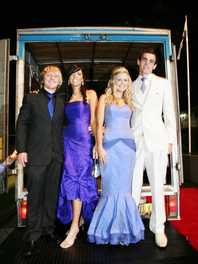 Hillcrest Christian College formal held at Sea World. Jackie Bailey, Sam Bridgland, Ellisha Spratt and Nick Short.