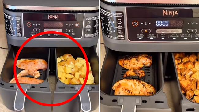 Cook up a storm with this dual-zone airfryer. Picture: TikTok/@wattsey14