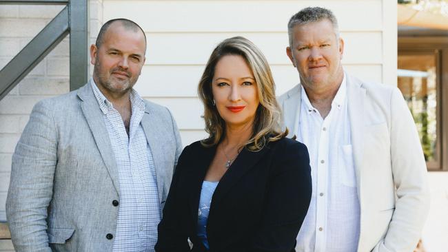 Super Fierce co-founders, from left, Keith Moore, Trenna Probert and Craig Swanger.