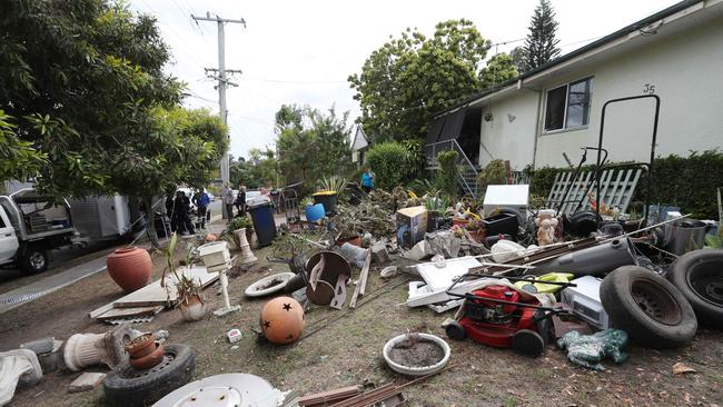 A crime scene has been established at an Inala property following allegations of a murder that occurred 50 years ago. Picture: Annette Dew