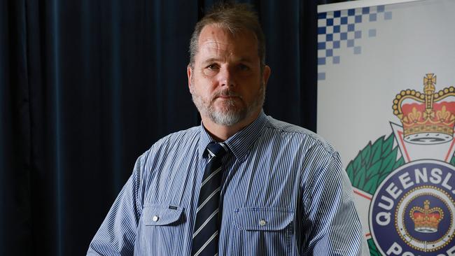 Detective Inspector Kevin Goan details the arrest of a 24 year old Yarrabah man Jason Ross Allan Fourmile, charged with the murder and torture of his five year old son. Picture: Brendan Radke