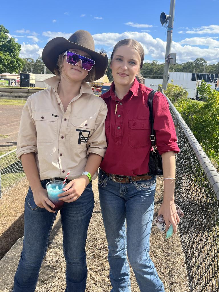 Alyssa and Caitlyn at the Fraser Coast Show.