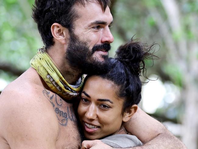 Syd Con. Survivor All Stars' Brooke and Locky spark island romance. Pic: Nigel Wright / Network Ten