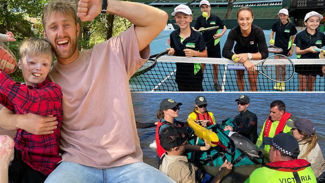 Harrison Pennicott’s health win, Ash Barty’s clinic with youngsters, and the rescue of a beached whale are among Melbourne’s feel-good stories this summer.