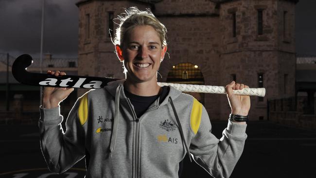 Hockeyroos goalkeeper Rachael Lynch speaks about the team’s hopes for Rio. Picture: News Corp Australia