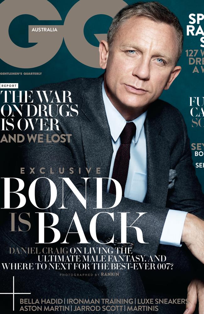 Daniel Craig on the cover of GQ Australia.