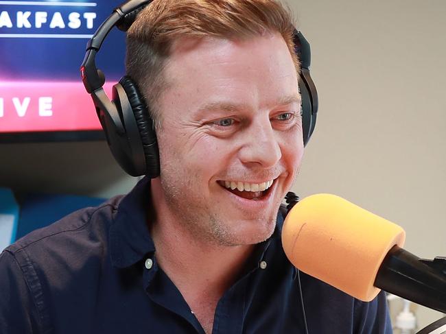 25/9/20: 2GB radio host Ben Fordham in his Sydney studio. John Feder/The Australian.