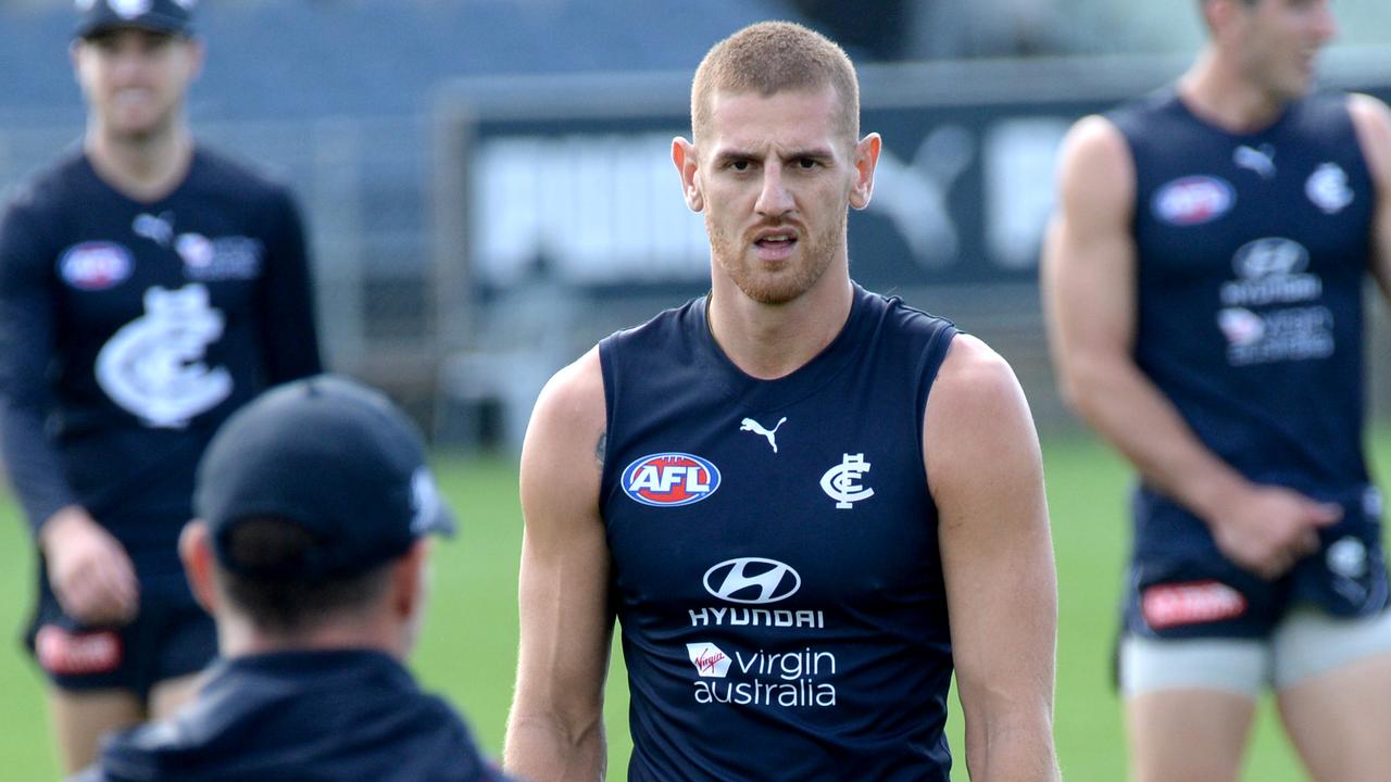 Carlton player Liam Jones has retired. Picture: Andrew Henshaw