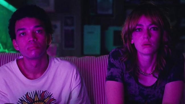 Justice Smith and Brigette Lundy-Paine star in I Saw the TV Glow