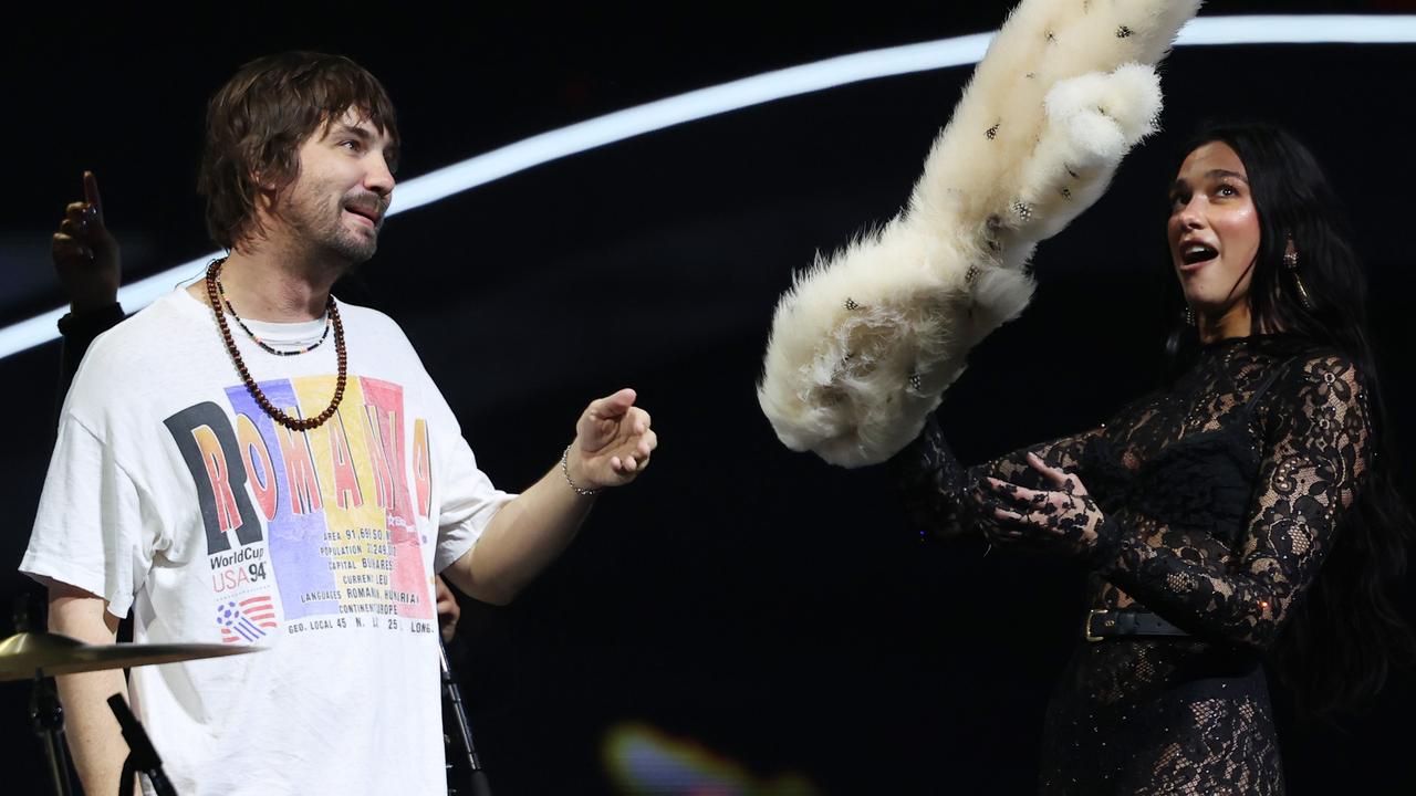 Kevin Parker of Tame Impala and Dua Lipa scored a massive hit with Houdini. Picture: Don Arnold/Getty Images.