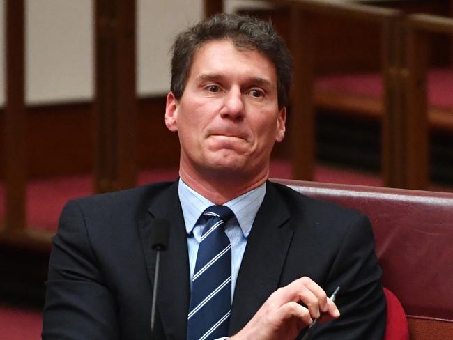 Some MPs fear passing gay marriage would see Liberal voters flock to Cory Bernardi’s Australian Conservatives. Picture: AAP Image/Mick Tsikas